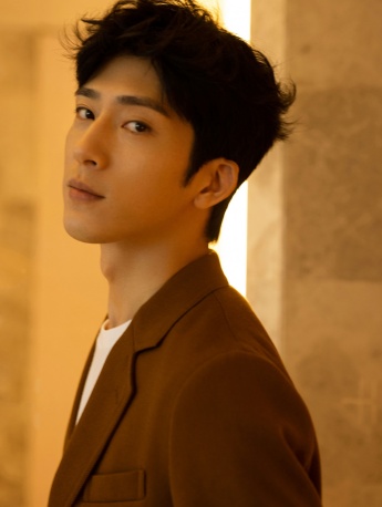 Jing Boran handsome photo in chocolate suit
