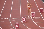 Wang Chunyu finished fifth in women's 800 meters