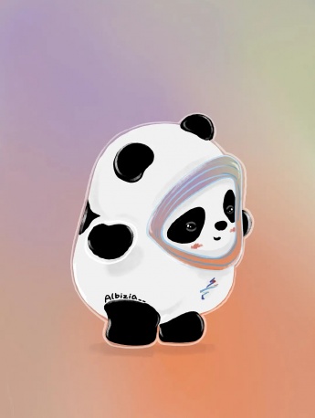 Bingdundun Xuerongrong hand-painted style mobile wallpaper