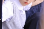 Sexy beauty schoolgirl uniform temptation photo