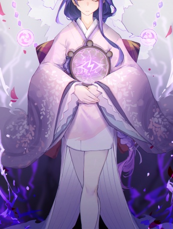 原神雷神性感写真手机壁纸