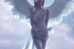 Beautiful angel girl mobile wallpaper