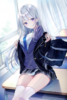 二次元性感美女手機壁紙