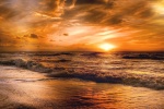 Beautiful beach sunset scenery pictures desktop wallpaper