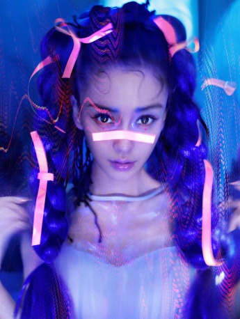 Angelababy fluorescent secret charm magazine photo shoot