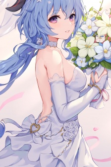 Genshin Impact Wedding Dress Series Mobile Wallpaper