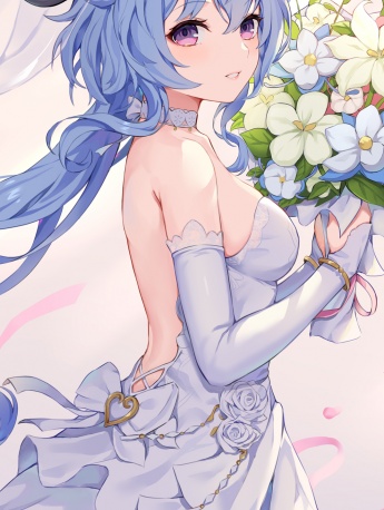 Genshin Impact Wedding Dress Series Mobile Wallpaper