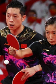 Xu Xin and Liu Shiwen won the silver medal in mixed doubles