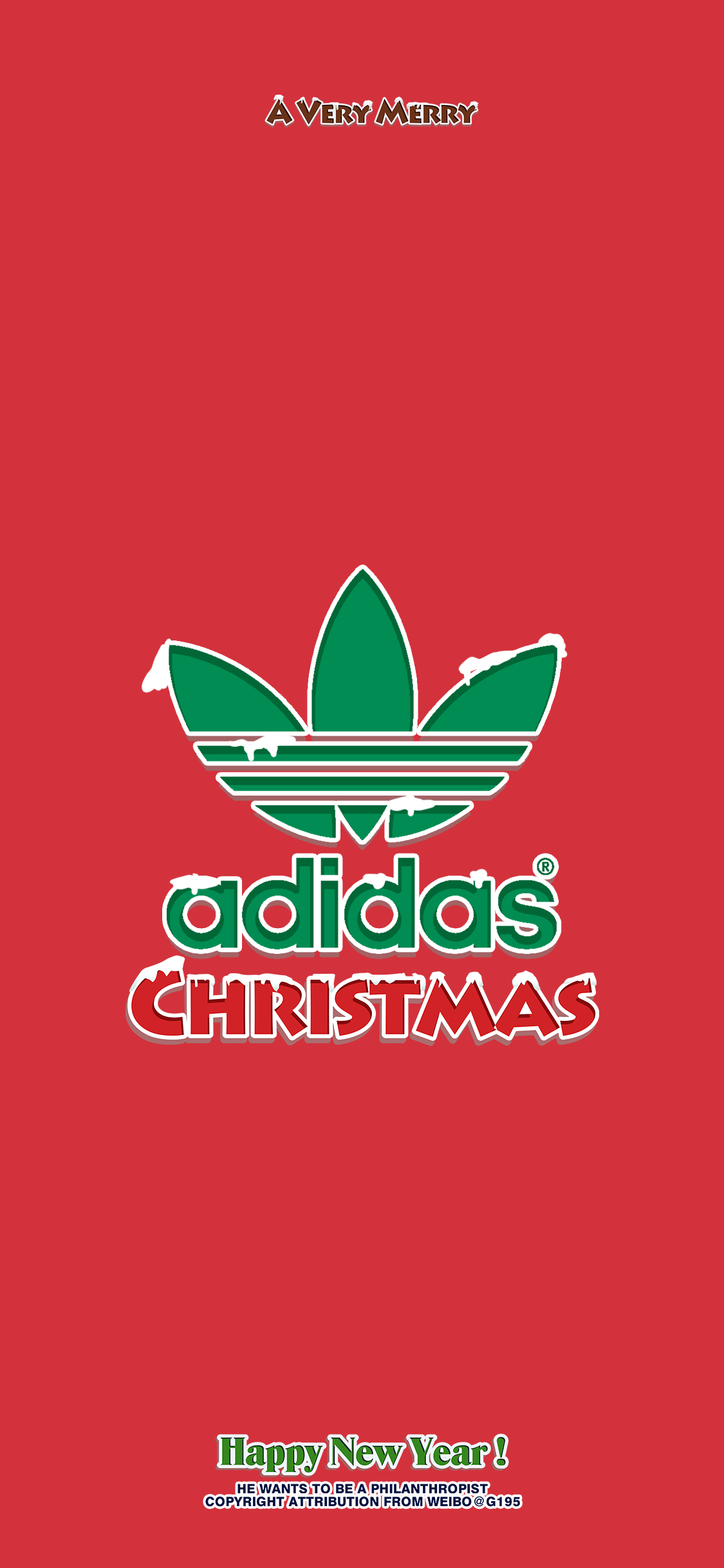 恶搞圣诞节品牌logo手机壁纸 ​​​​