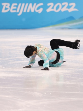 Yuzuru Hanyu's 4A regrettable failure HD pictures