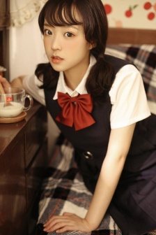 可爱的韩国美女学生妹图片写真