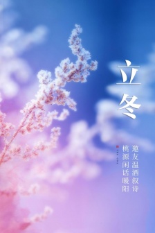 Traditional solar term Beginning of Winter mobile wallpaper