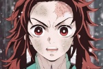 Tanjiro's long hair self-cut avatar