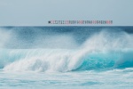 January 2022 sea waves calendar wallpaper