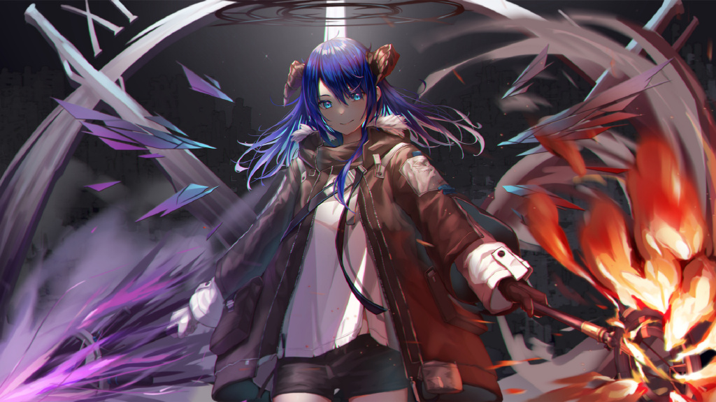 动漫战斗少女壁纸
