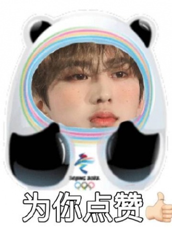 蔡徐坤版冰墩墩表情包