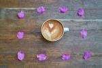 Fragrant coffee latte art pictures desktop wallpaper