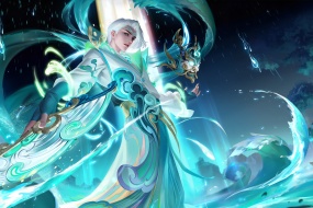 王者荣耀诸葛亮时雨天司皮肤壁纸