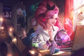 League of Legends Seraphine HD original wallpaper