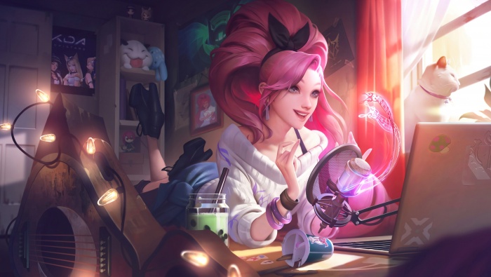 League of Legends Seraphine HD original wallpaper