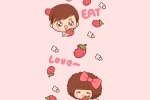 Mousse Mousse Zaizai Love Fruit Cartoon Picture Wallpaper