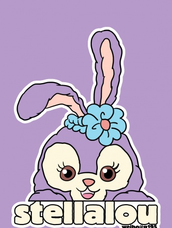 星黛露紫色簡約風手機壁紙