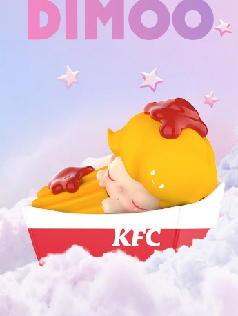 肯德基泡泡玛特联名盲盒手办图片