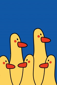 加油鴨高清無水印手機壁紙