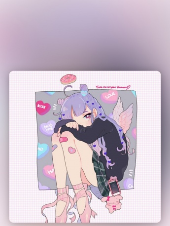 少女係可愛手機壁紙圖片