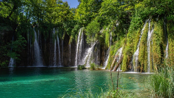 克羅地亞普利特維采湖自然風光壁紙圖片