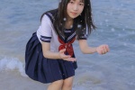 Photos of beauties in JK uniforms at the seaside
