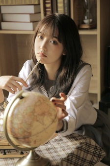 Taiwanese beautiful student girl mobile wallpaper