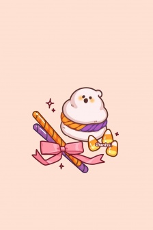 卡通美食創意簡約手機壁紙