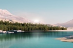 Lake scenery win11 desktop wallpaper