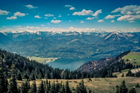 高清落基山脉风景图片桌面壁纸
