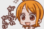 One Piece Nami cartoon expression pack
