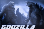 Godzilla vs. King Kong theme creative wallpaper
