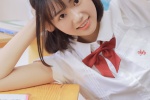 Pure beauty mm student girl sexy classroom uniform photo