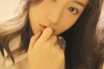 Sexy photo of a good-looking beauty with fair skin and long legs
