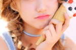 Summer outdoor photos of beauties in straw hats and low-cut legs