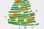 Christmas tree simple style mobile wallpaper