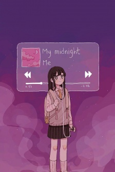 可愛女生日常生活手繪高清手機壁紙