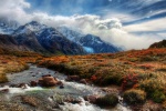 Charming mountain scenery pictures desktop wallpaper