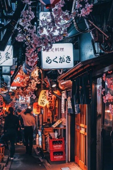 Ancient town night fresh mobile wallpaper picture