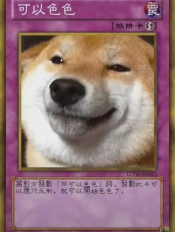 Dog card color expression pack