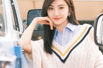 Jing Tian’s college style sexy winter photo