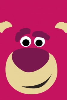 草莓熊主题可爱风手机壁纸