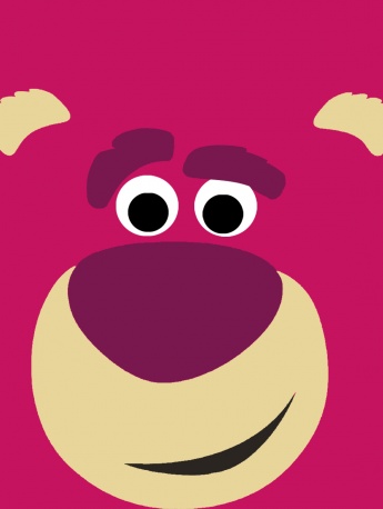 草莓熊主題可愛風手機壁紙