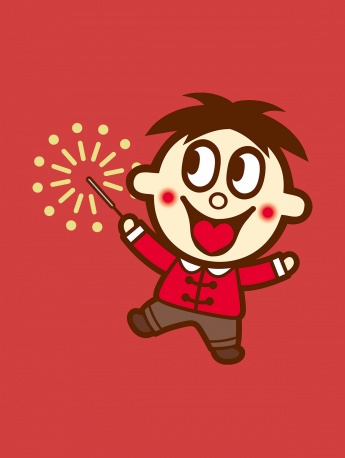 Wangzai series New Year mobile phone HD wallpaper