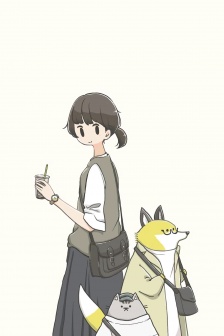 Cartoon characters fresh and cute mobile wallpaper